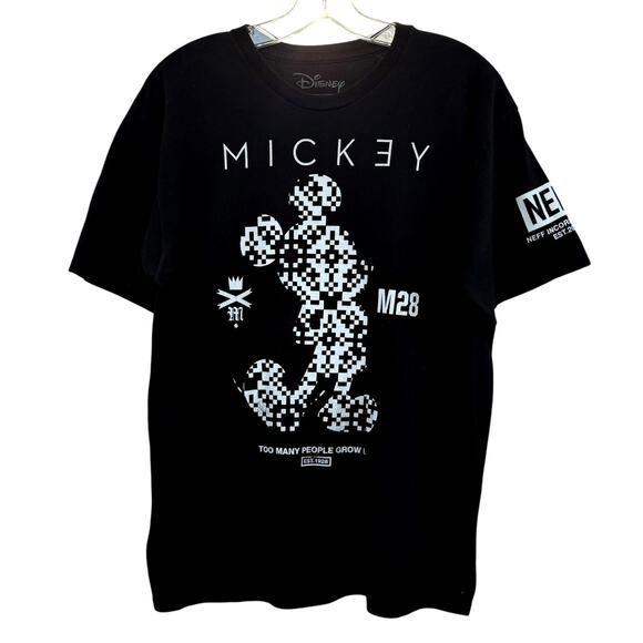 Disney x NEFF Mickey Mouse Graphic Tee “Too Many People Grow Up” Mens Sz Large - Picture 1 of 6
